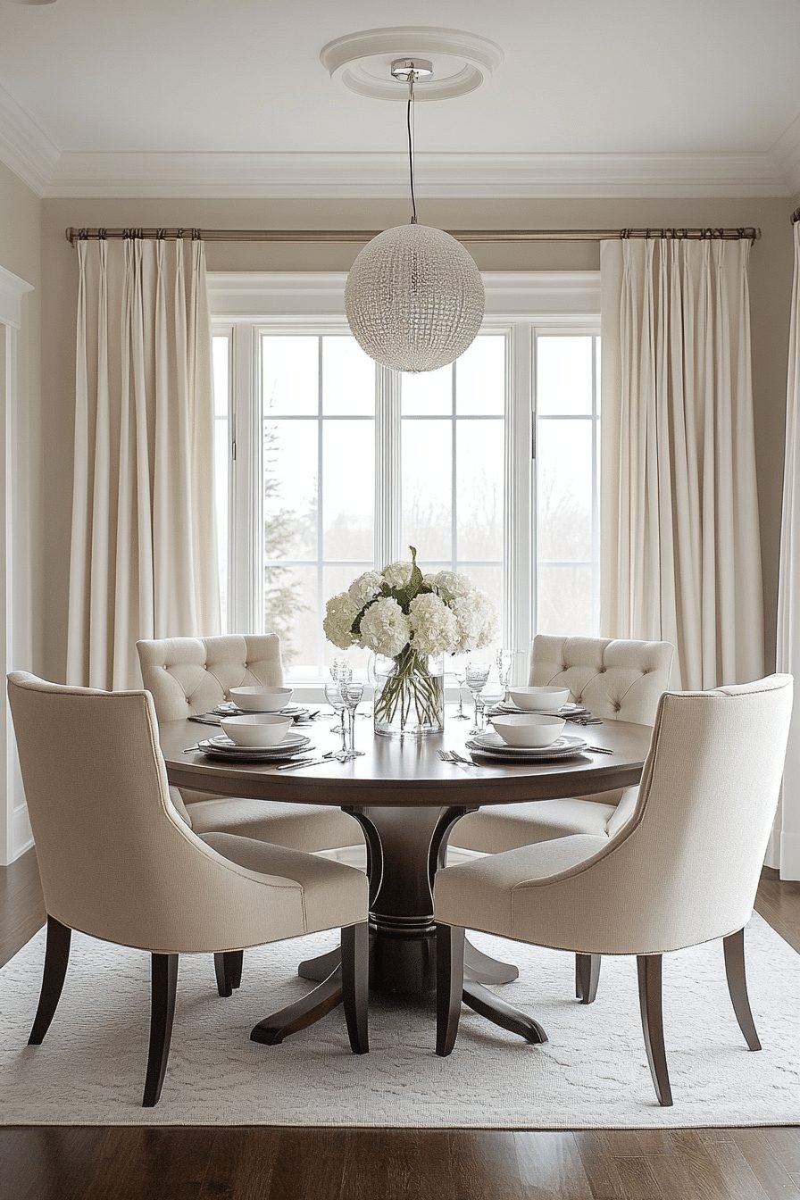 29 Contemporary Dining Room Ideas for a Stylish Gathering Space 12 Serene Dining Oasis
