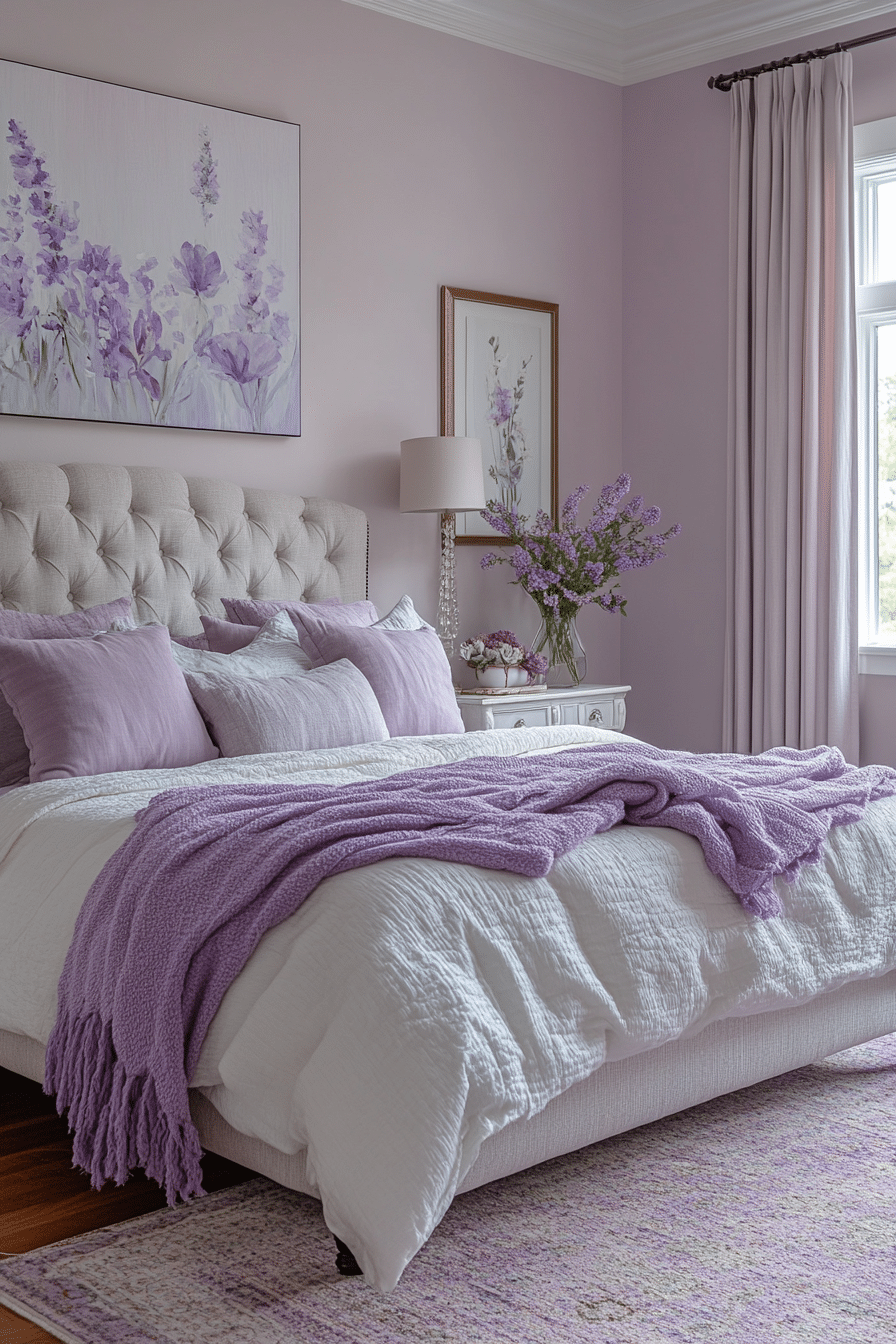 Soft Lavender Bedroom
