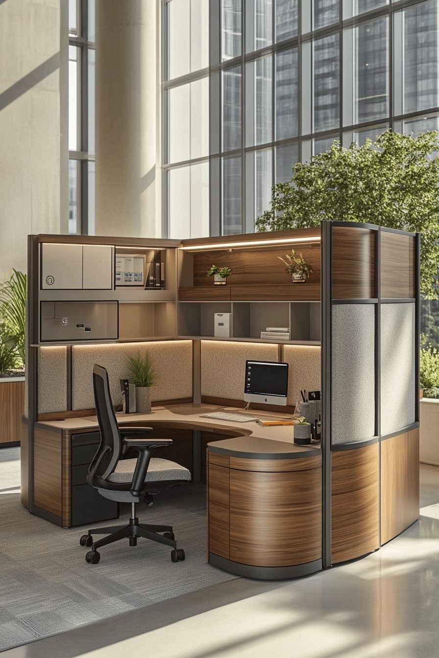 29 Contemporary Office Ideas for a Sleek and Productive Workspace 15 Modular Configuration Office