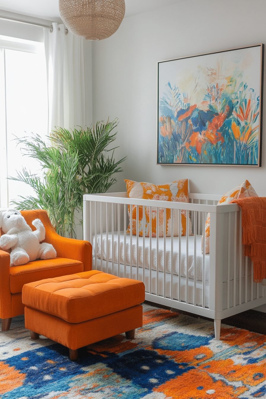 29 Contemporary Nursery Ideas to Design a Space That Grows with Your Child 16 Contemporary Art Nursery