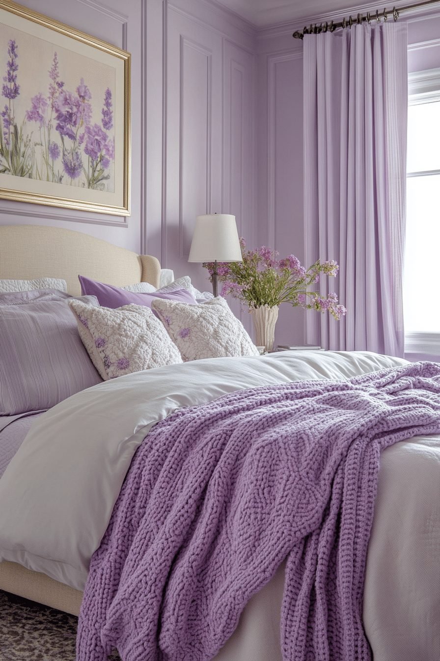  Lavender Luxury Guest Room