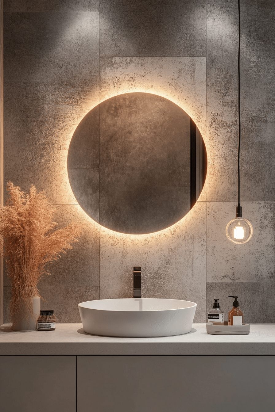 Grey and white interior design