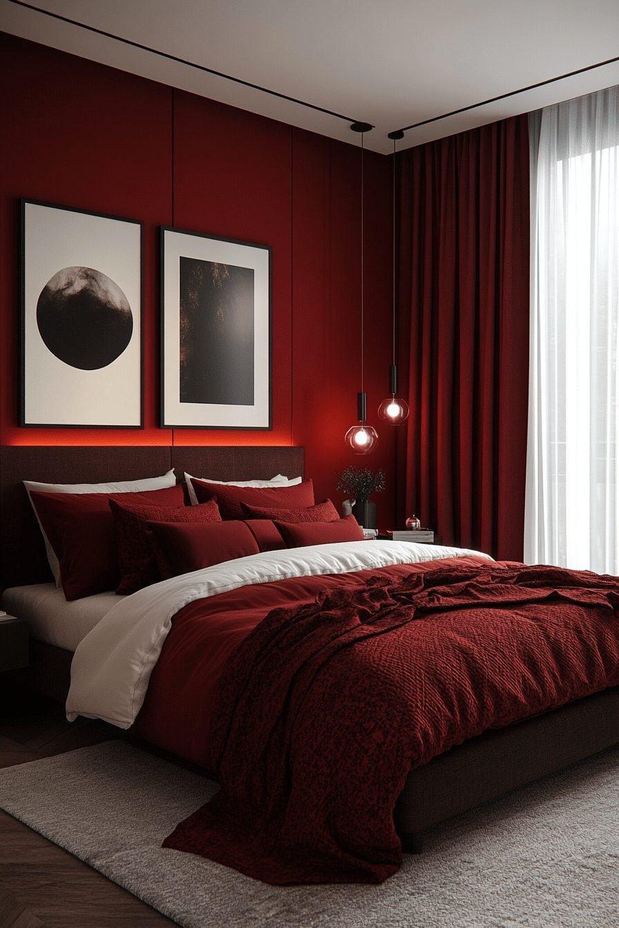 29 Contemporary Bedroom Design Ideas That Blend Style and Comfort 18 Bold Colors, Simple Lines