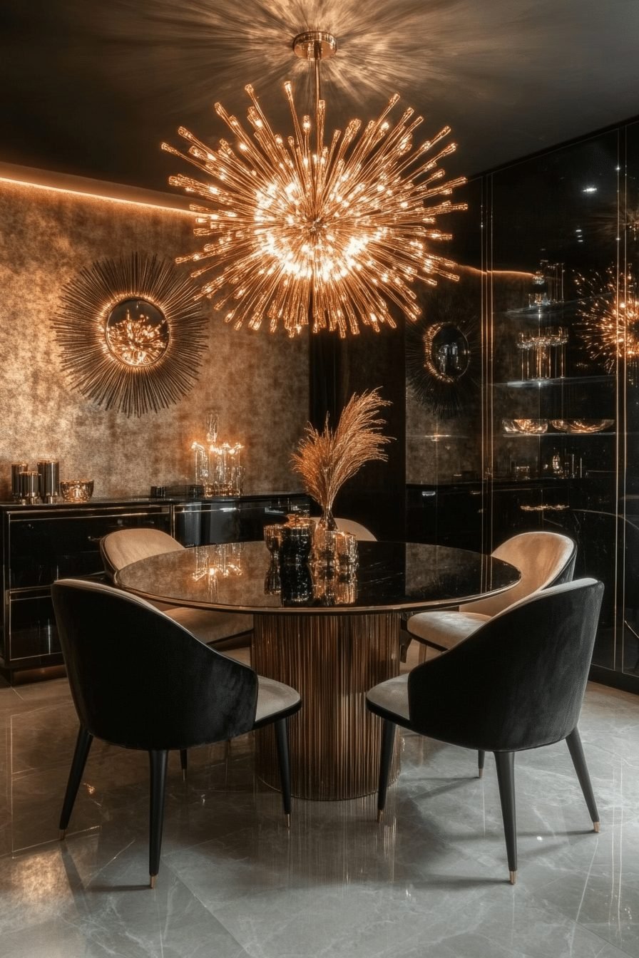 29 Contemporary Dining Room Ideas for a Stylish Gathering Space 18 Glamorous Dining Room