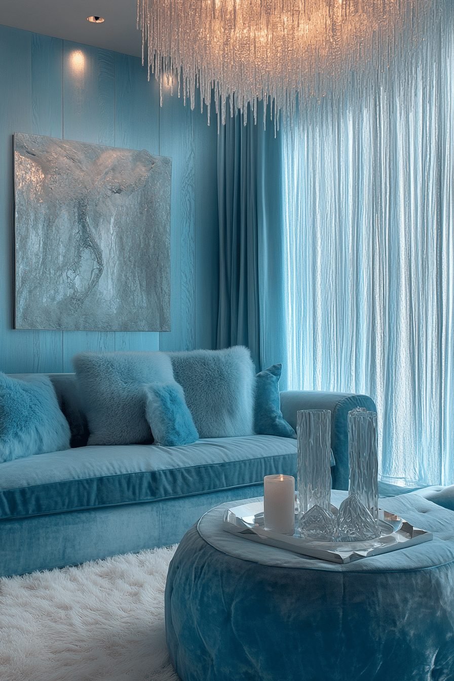  Icy Blue Chill Room