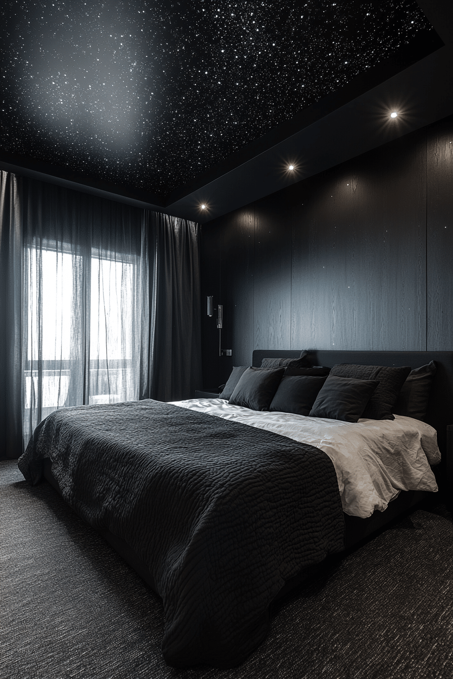minimalistic bedroom ideas dark