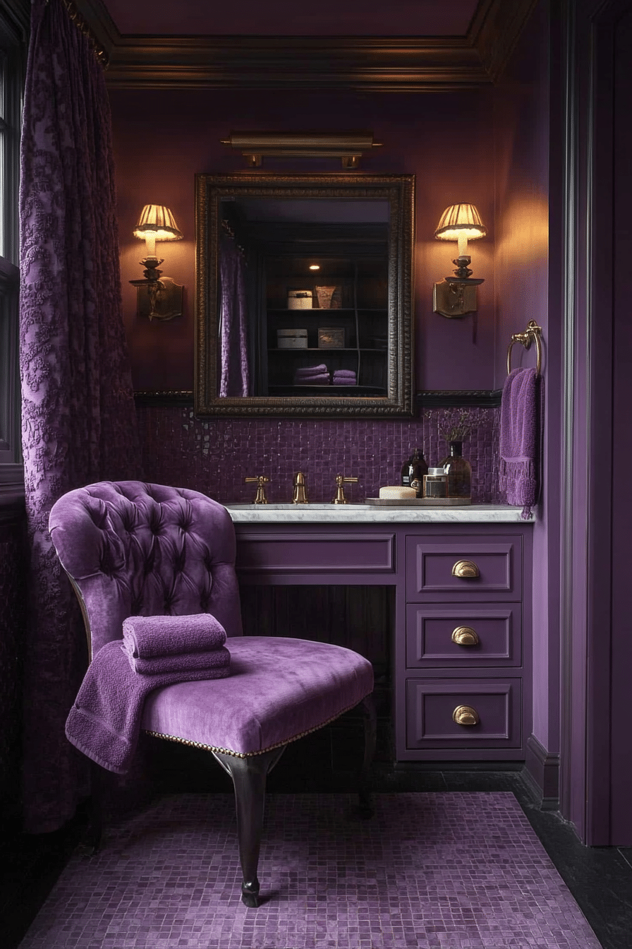 monochromatic bathroom