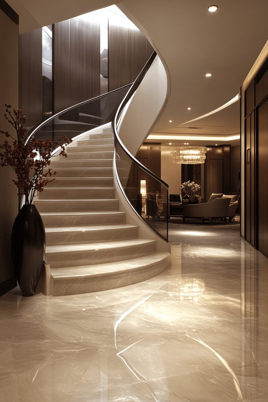 29 Contemporary Interior Ideas to Create a Sophisticated Atmosphere 19 Transitional Contemporary Foyer