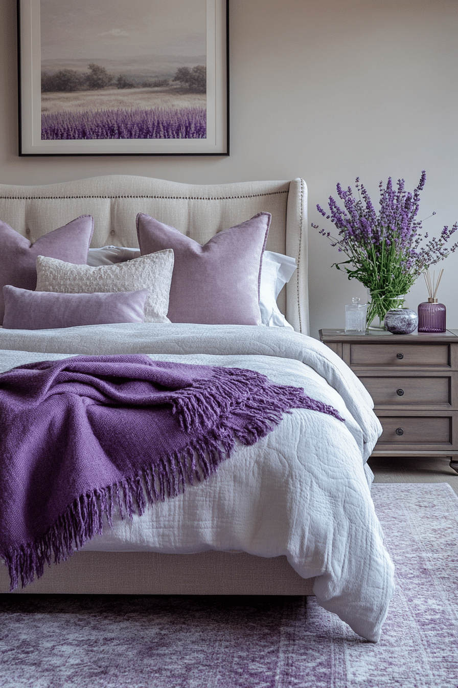 Soft Lavender Bedroom