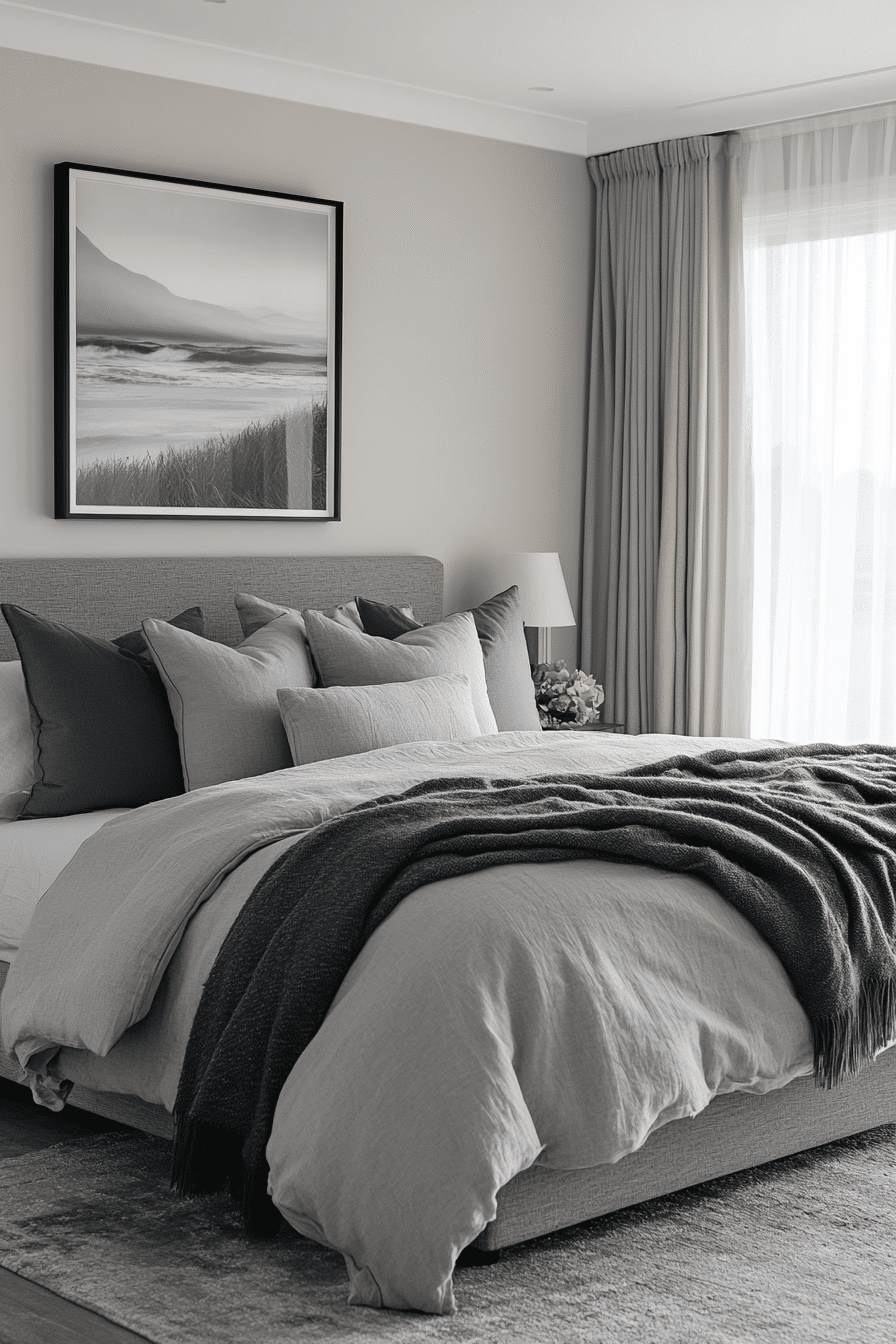 grey bedroom decor