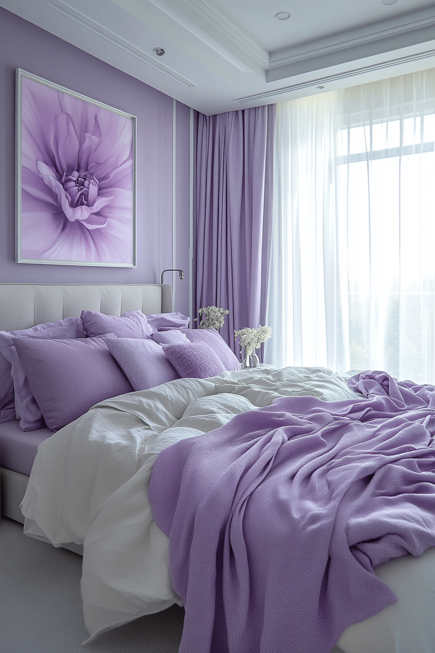 Soft Lavender Bedroom