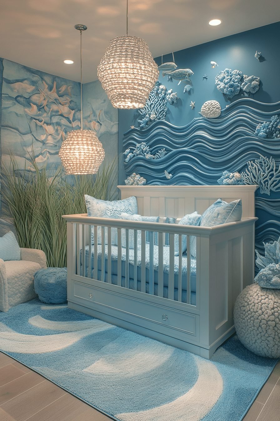 29 Contemporary Nursery Ideas to Design a Space That Grows with Your Child 20 Under-the-Sea Theme Nursery