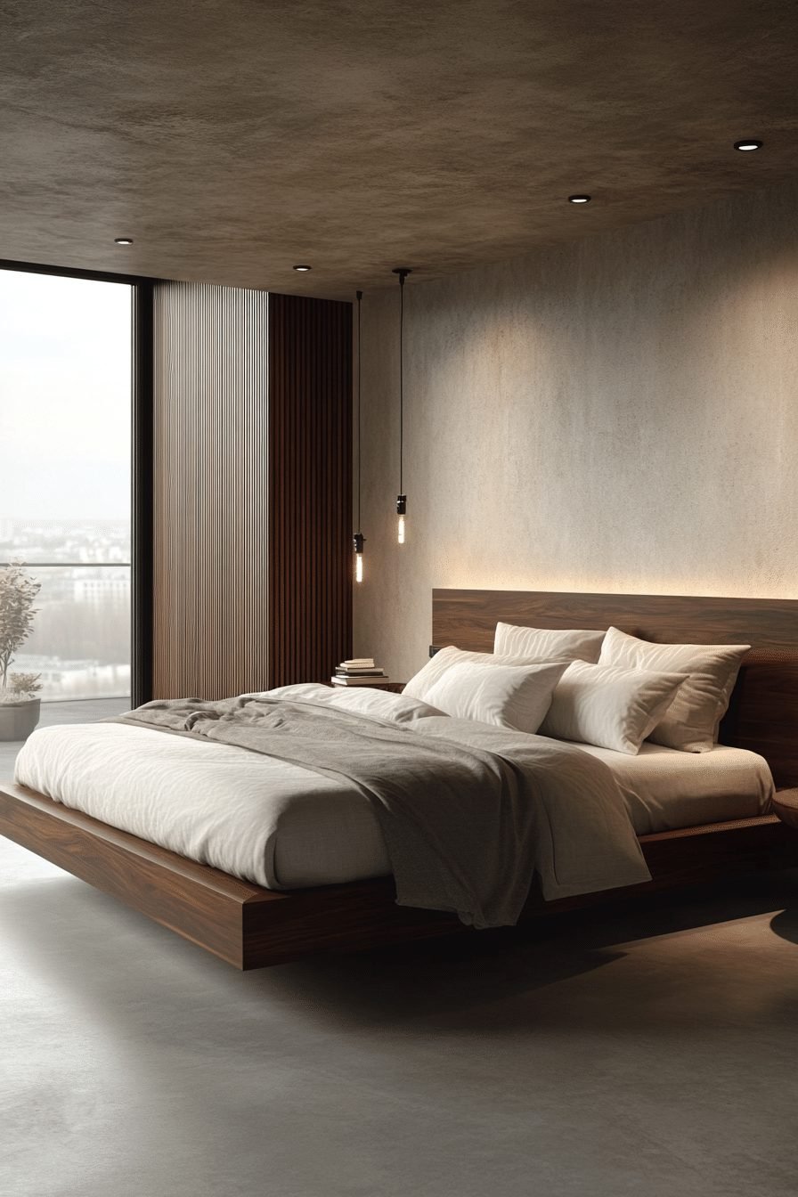 29 Contemporary Bedroom Design Ideas That Blend Style and Comfort 21 Floating Furniture