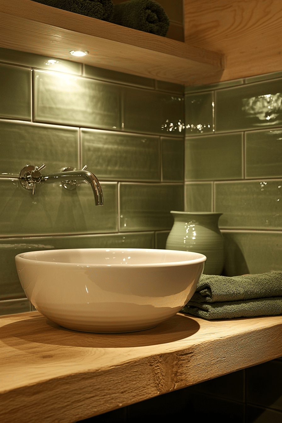 monochromatic bathroom