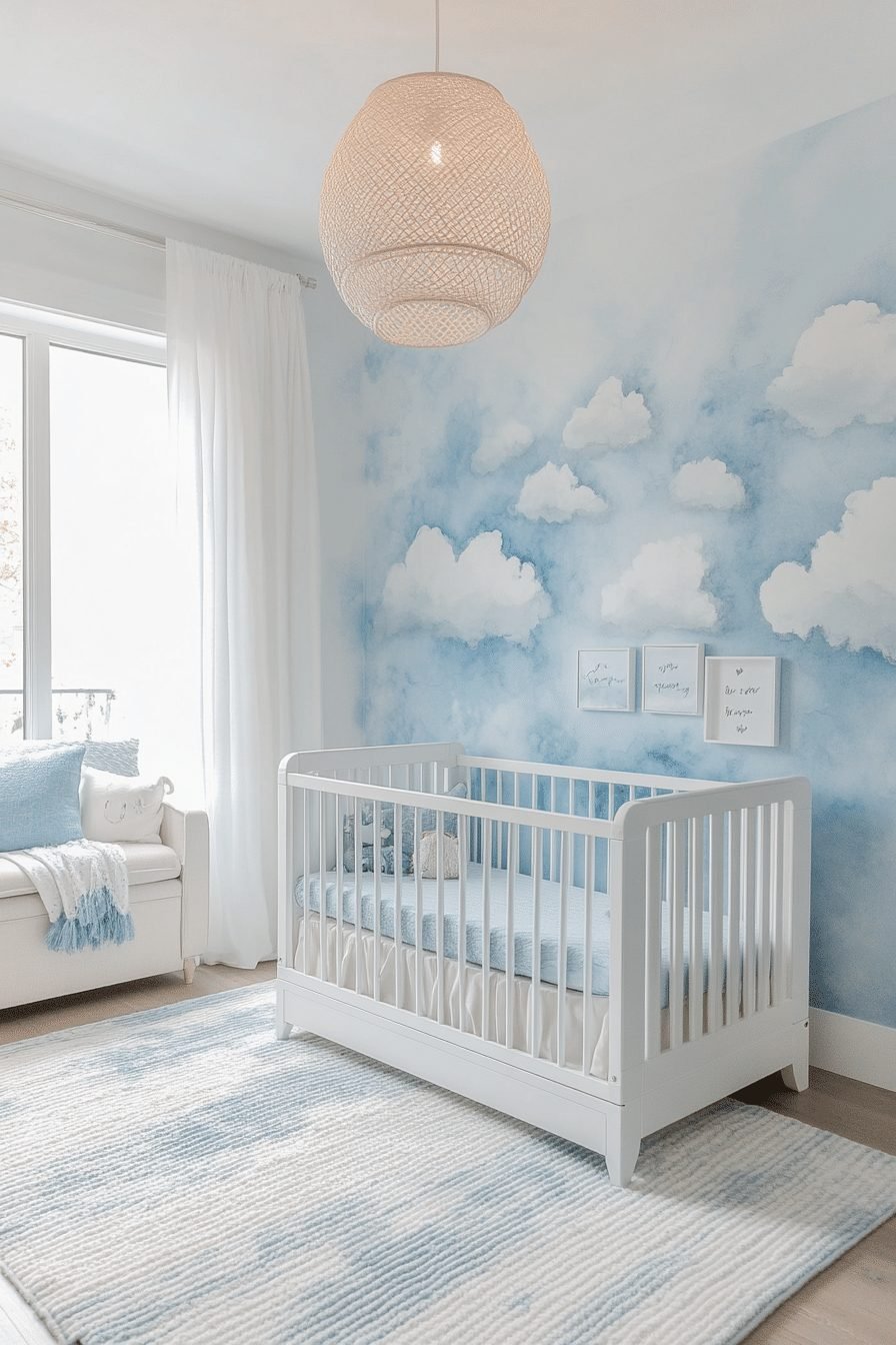 29 Contemporary Nursery Ideas to Design a Space That Grows with Your Child 21 Sky High Nursery