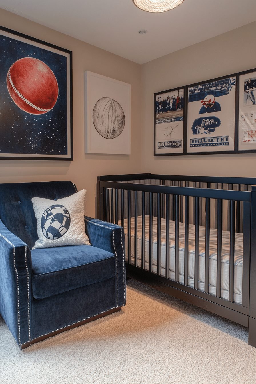29 Contemporary Nursery Ideas to Design a Space That Grows with Your Child 22 Contemporary Sports Nursery