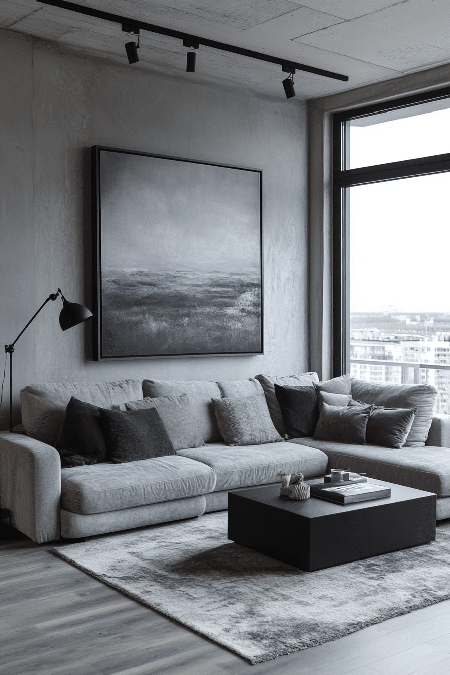 29 Chic Grey Minimalist Living Room Ideas 22 Grey Minimalist Living Room