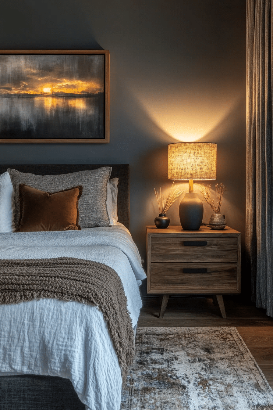 minimalistic bedroom ideas dark