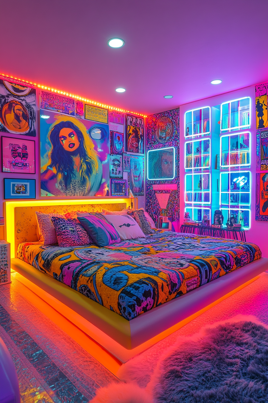 29 Retro Bedroom Ideas to Create a Fun and Nostalgic Retreat 25 retro bedroom