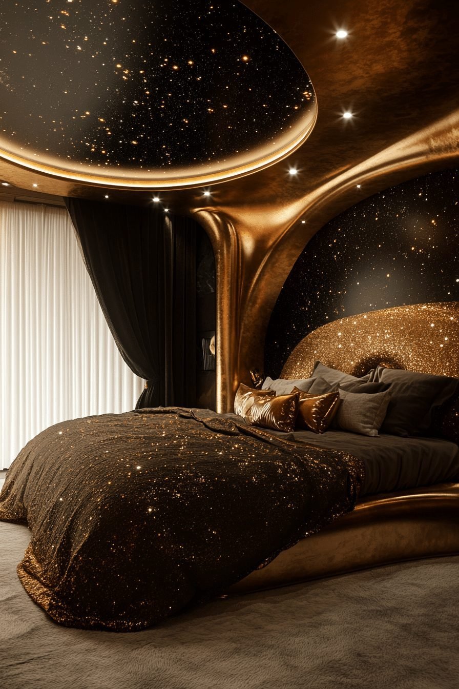 29 Contemporary Bedroom Design Ideas That Blend Style and Comfort 25 Cosmic Aesthetic