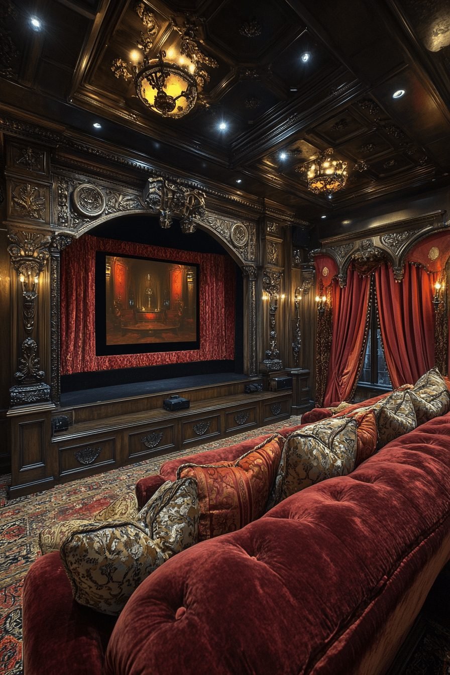 29 Contemporary Victorian Interiors That Blend Elegance and Modernity 26 Victorian Luxe Home Theater