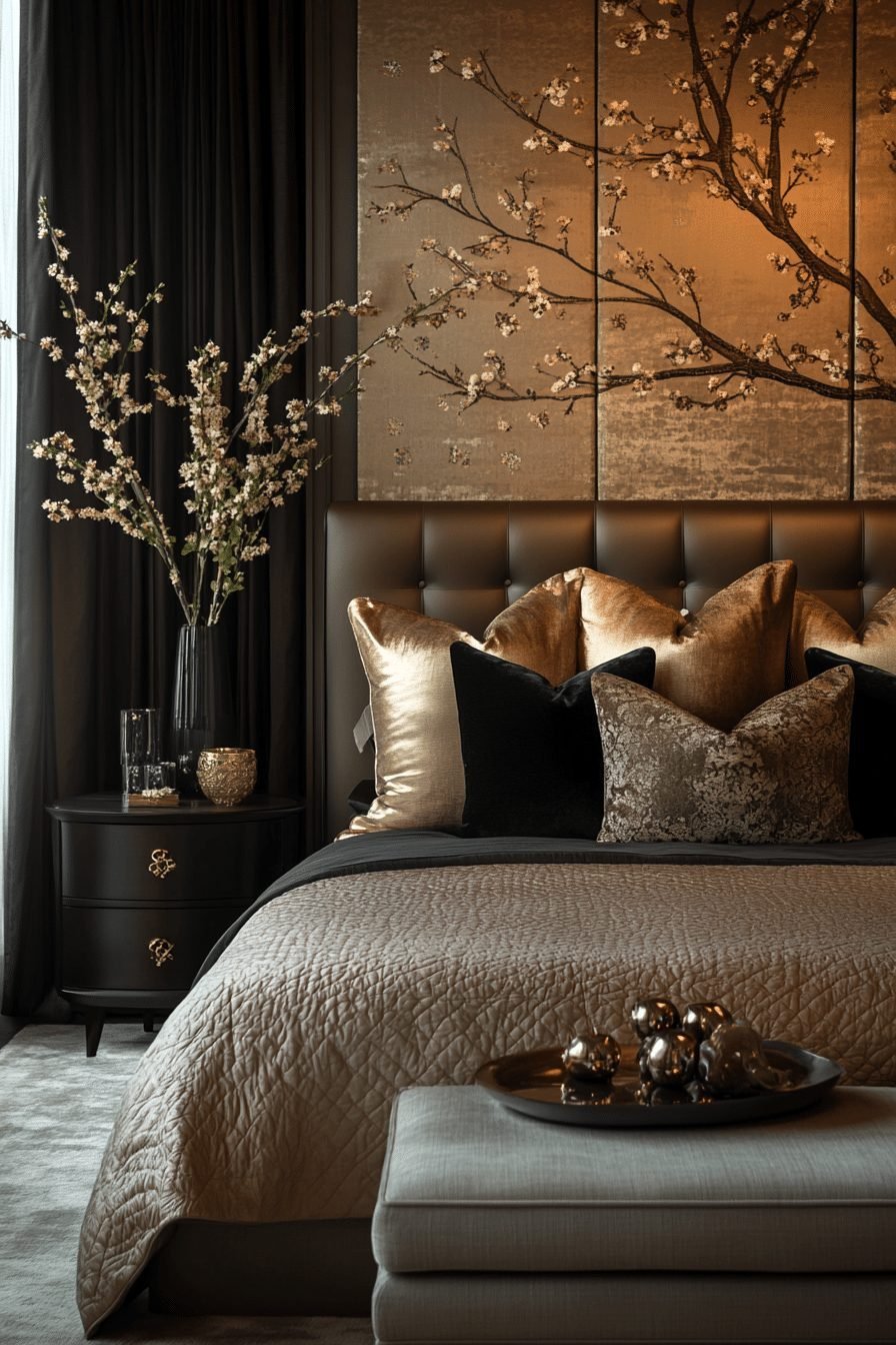 29 Contemporary Bedroom Design Ideas That Blend Style and Comfort 27 Luxurious Fabrics