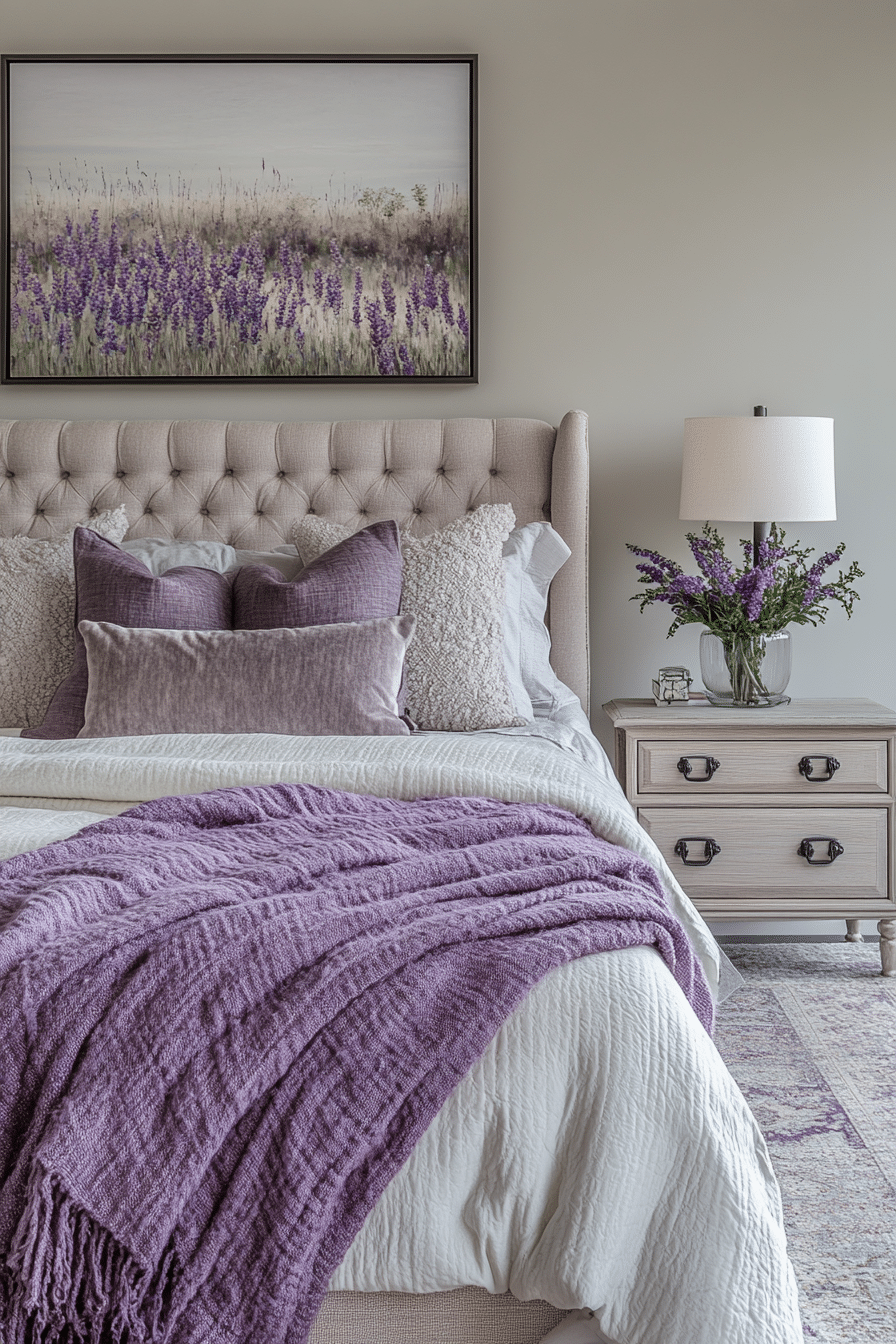 Soft Lavender Bedroom