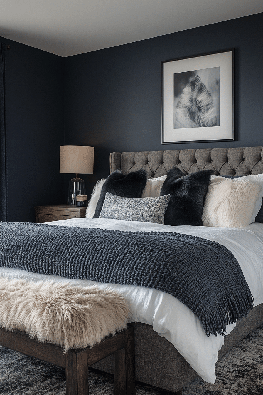 minimalistic bedroom ideas dark