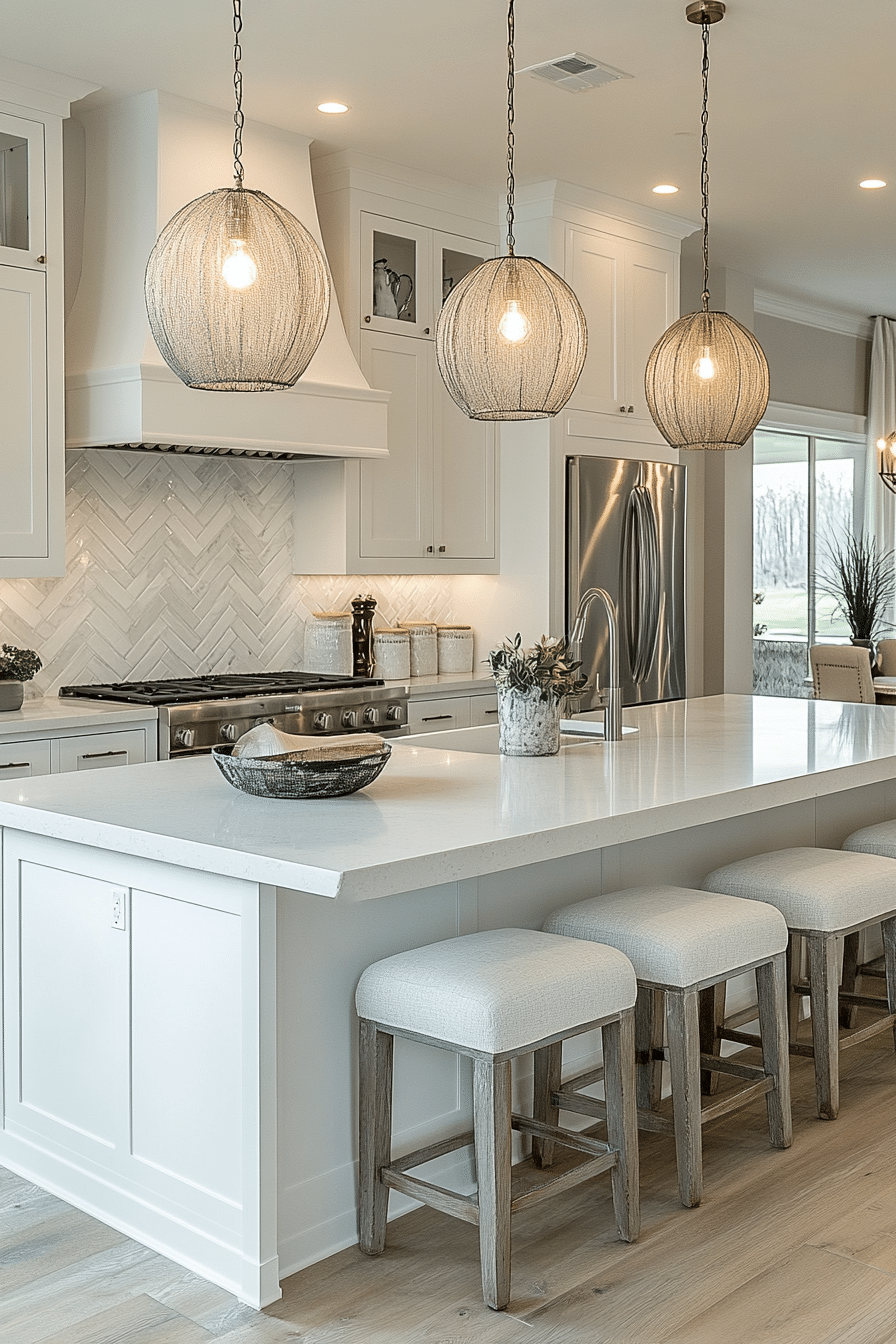 Grey and white interior design