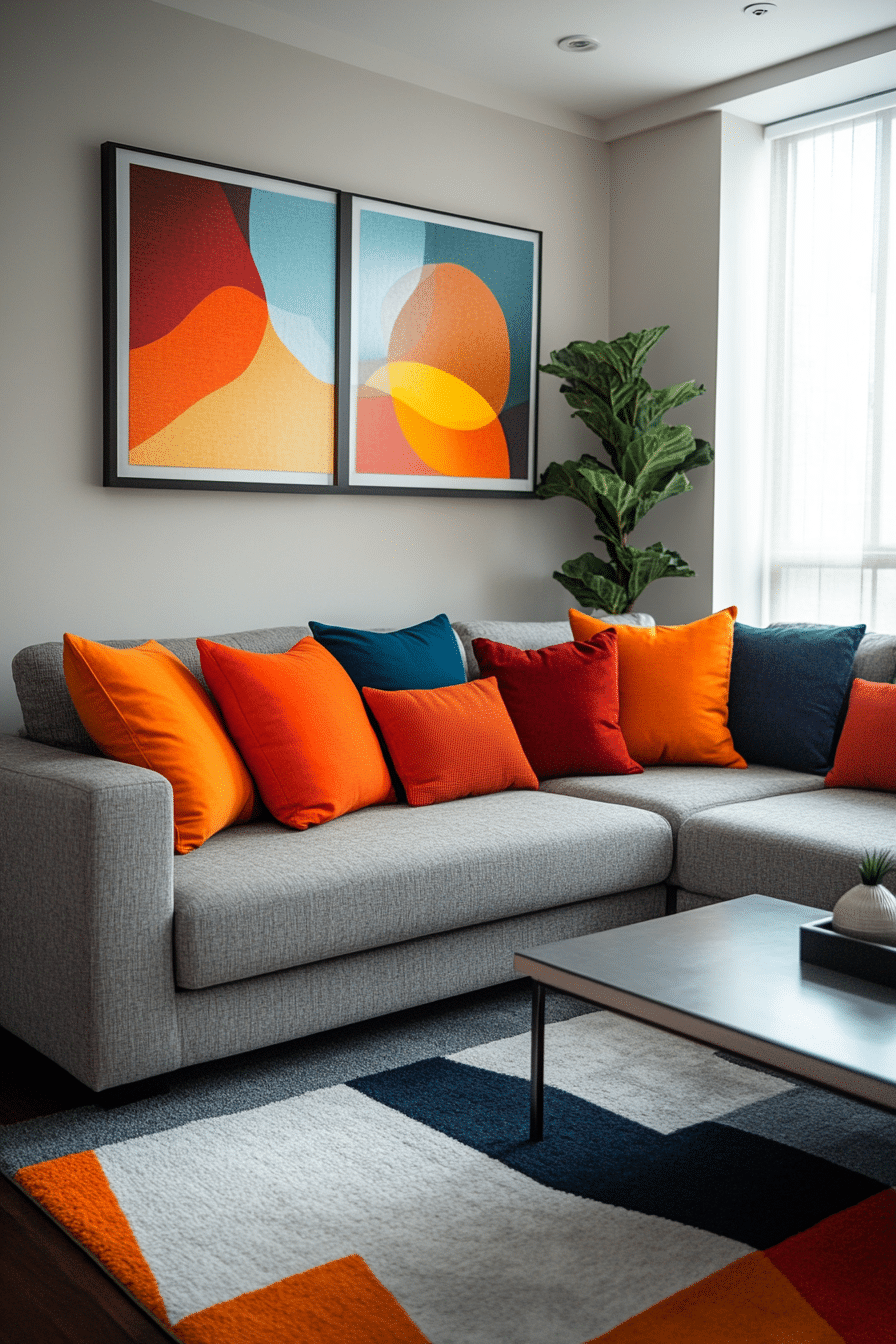 Illustration of Minimal Modern Living Room Color Palette