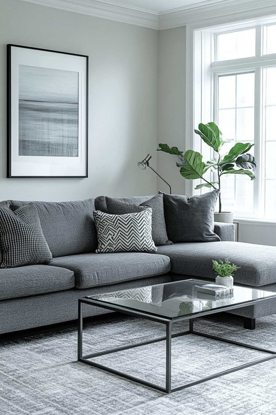 29 Chic Grey Minimalist Living Room Ideas 3 Grey Minimalist Living Room
