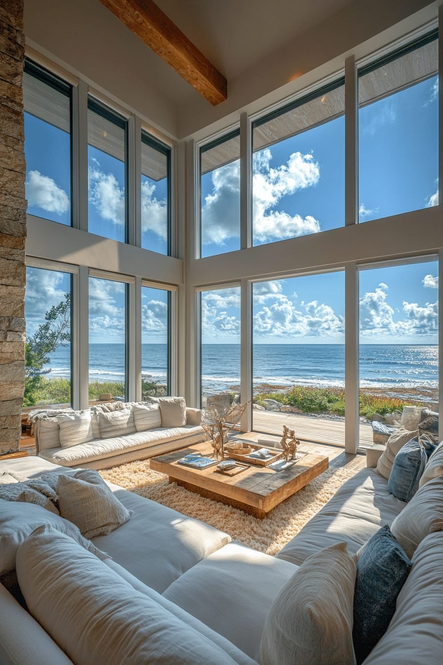 29 Contemporary Living Room Design Ideas for a Sleek and Modern Space 4 Contemporary Coastal Living Room