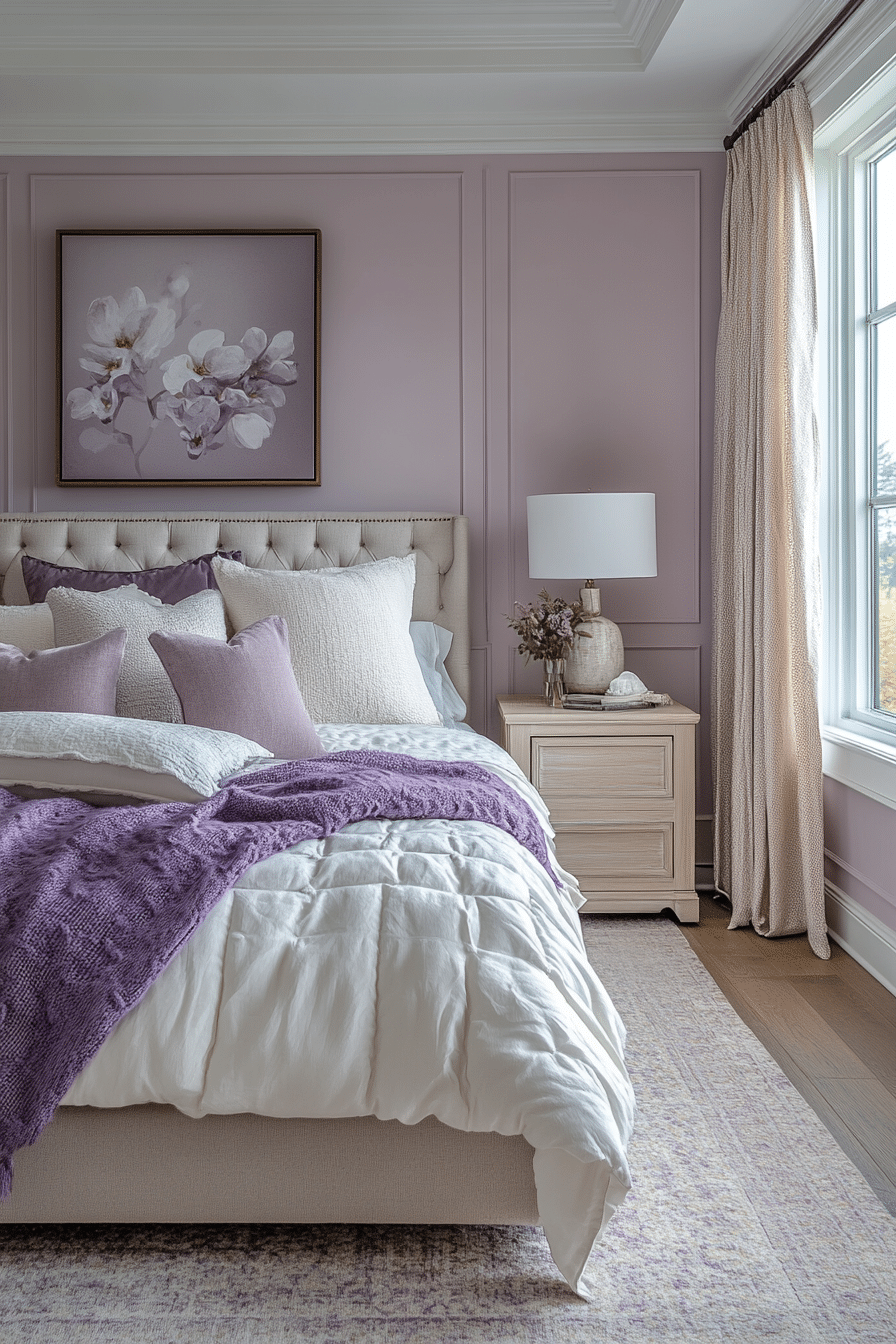 Soft Lavender Bedroom