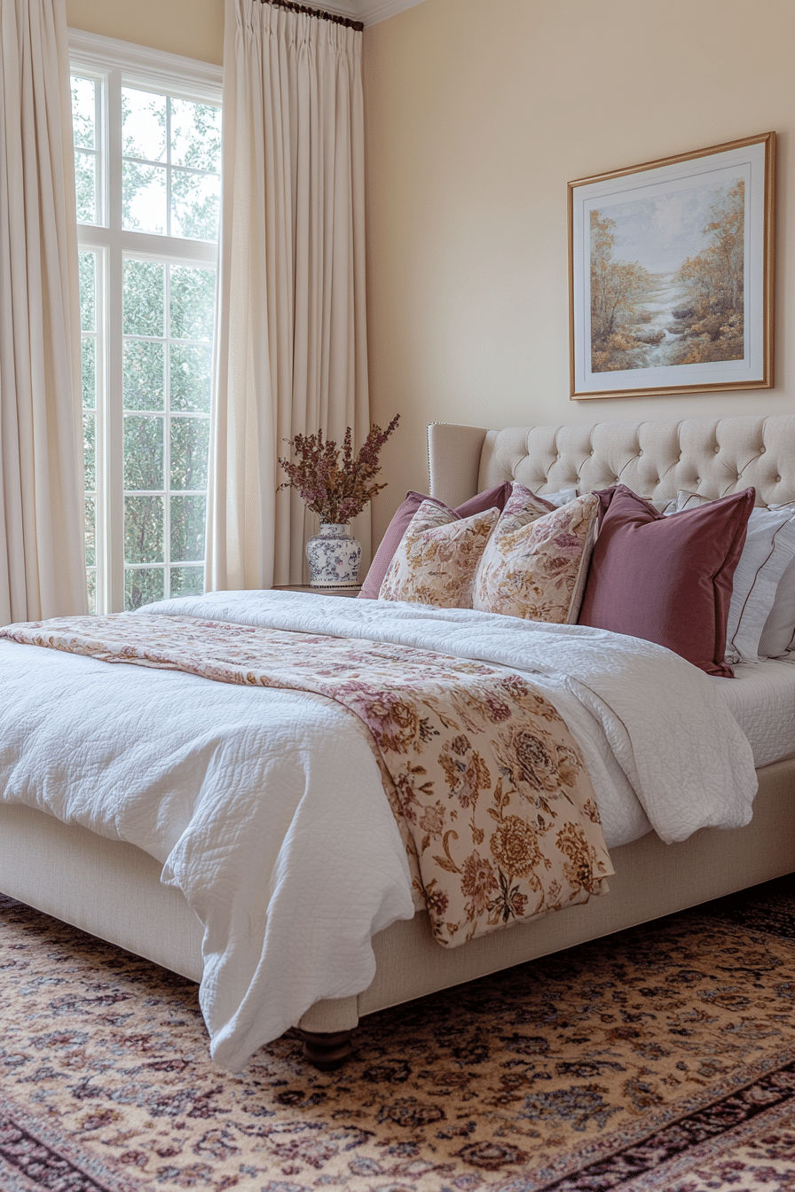 Purple Earthy Bedroom