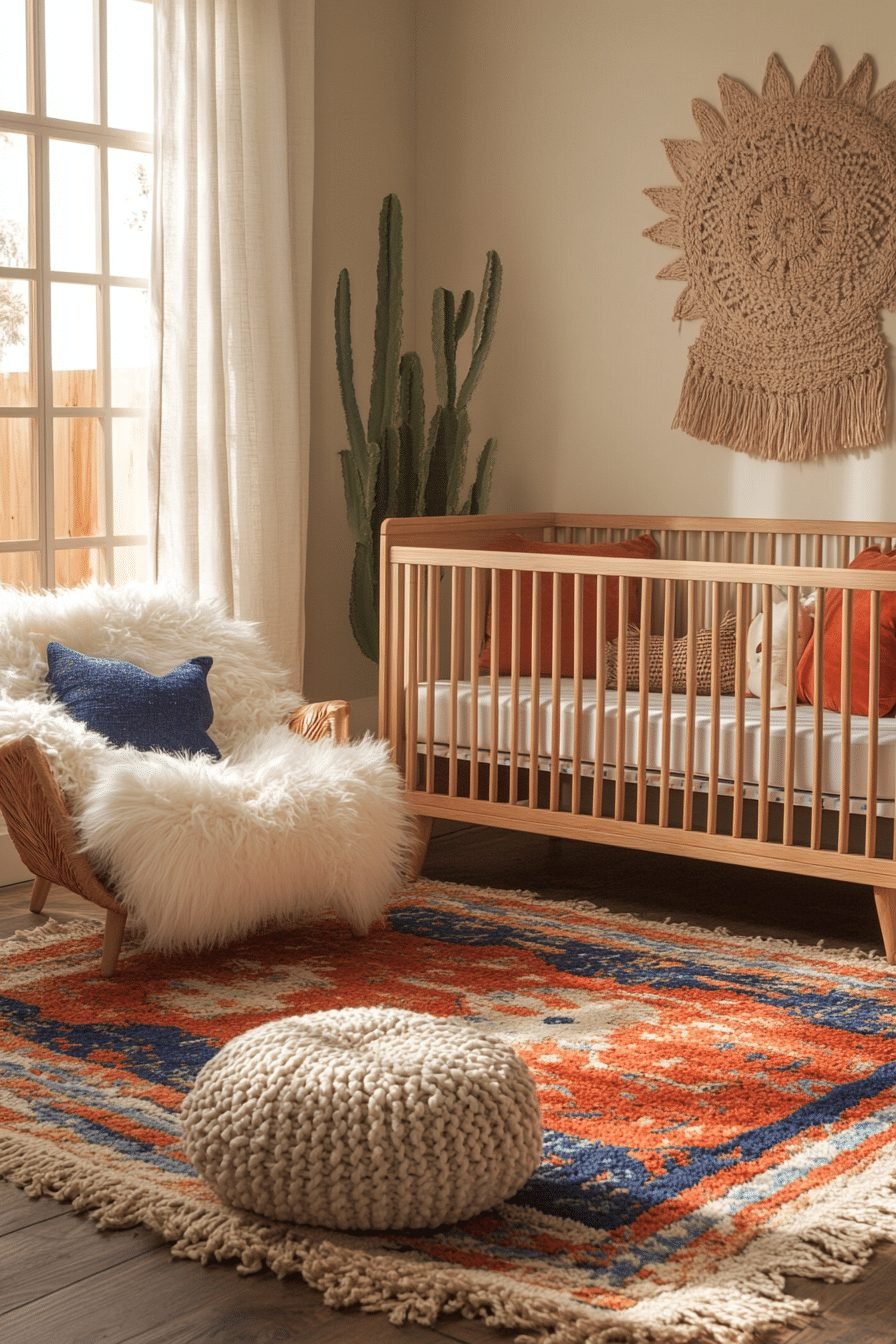 29 Contemporary Nursery Ideas to Design a Space That Grows with Your Child 5 Boho Modern Nursery