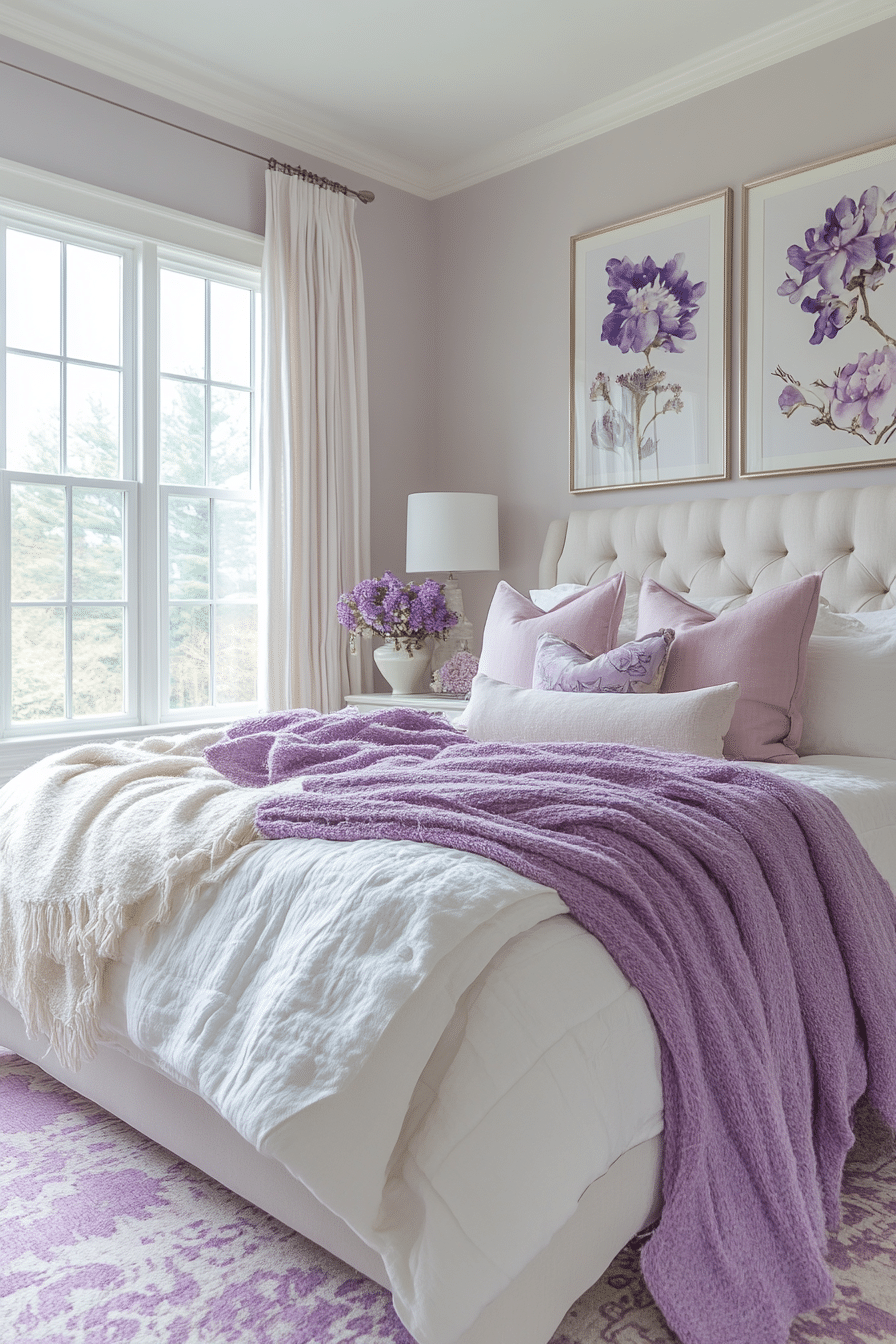 Soft Lavender Bedroom