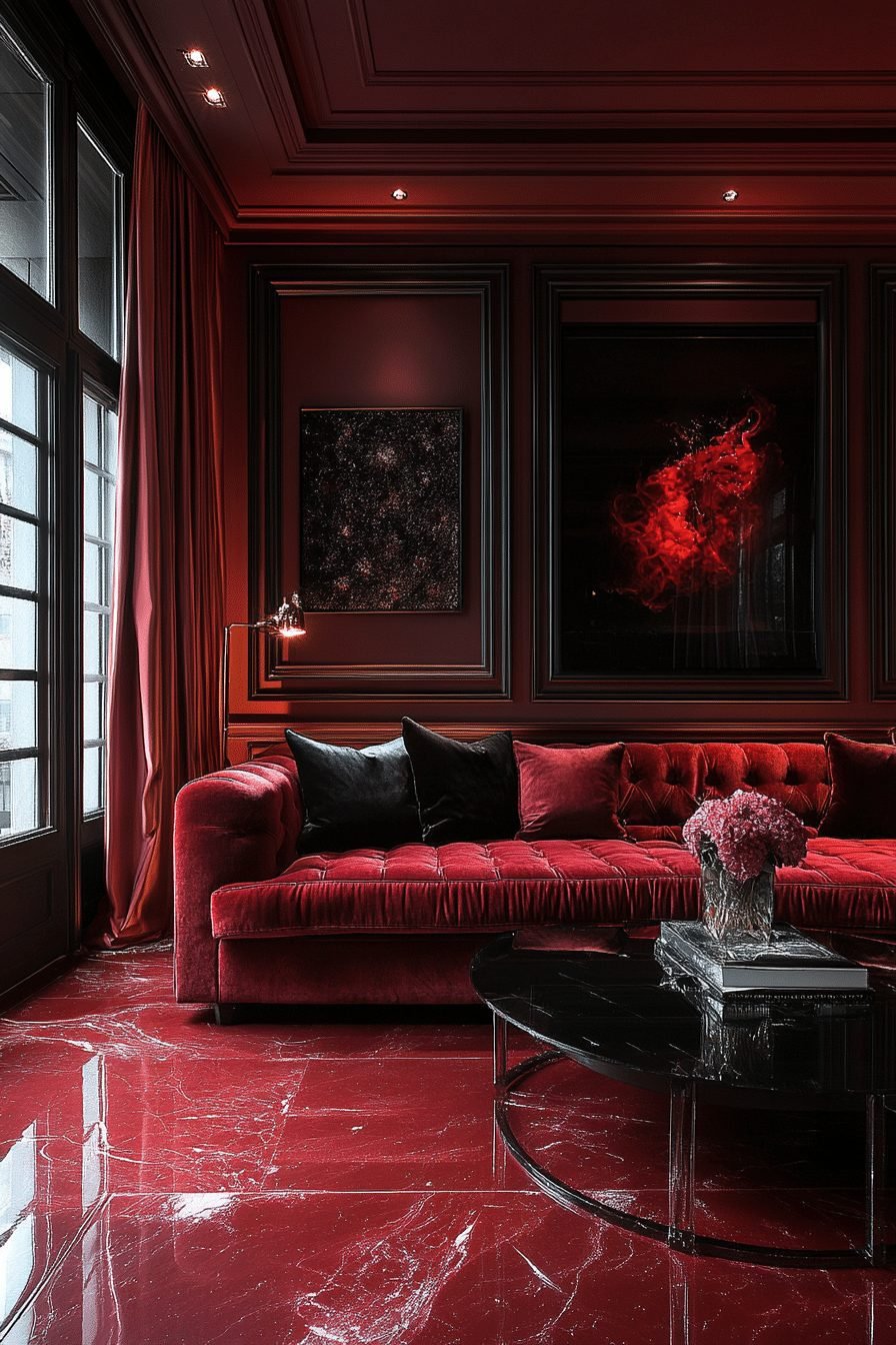  Rich Burgundy Comfort Room