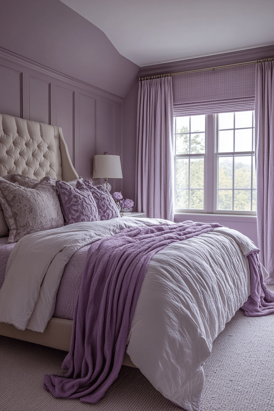 Soft Lavender Bedroom