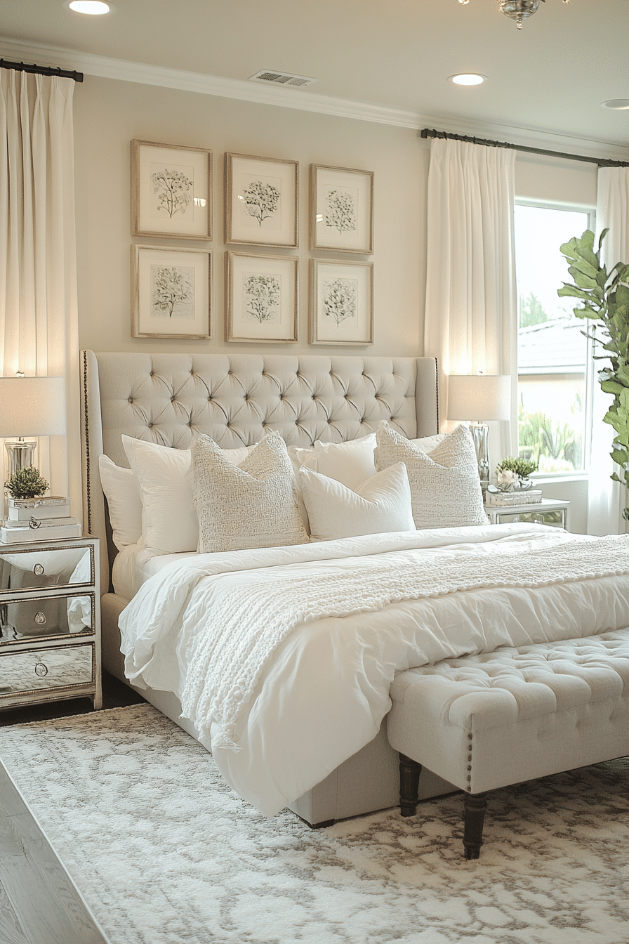 Grey and white interior design