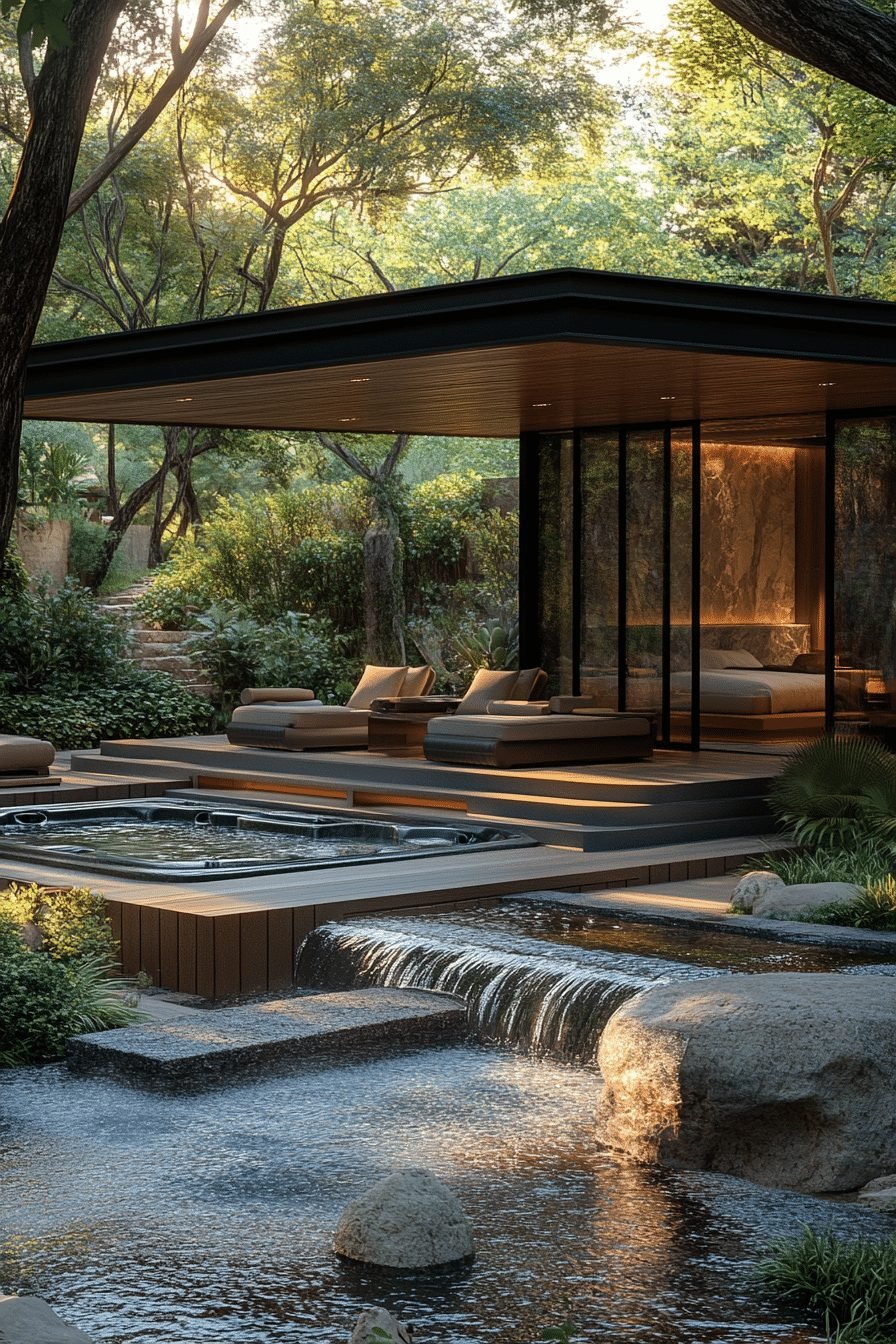 29 Contemporary Garden Rooms Ideas for a Stylish Outdoor Retreat 7 Luxurious Spa Garden Pavilion