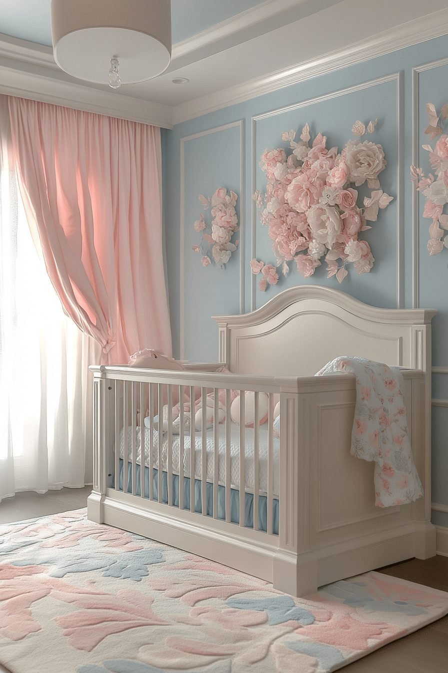 29 Contemporary Nursery Ideas to Design a Space That Grows with Your Child 7 Soft Pastel Nursery