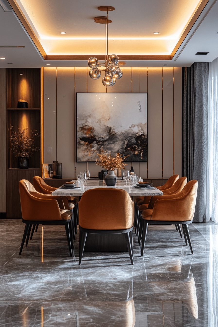 29 Contemporary Dining Room Ideas for a Stylish Gathering Space 7 Sophisticated Dining Retreat