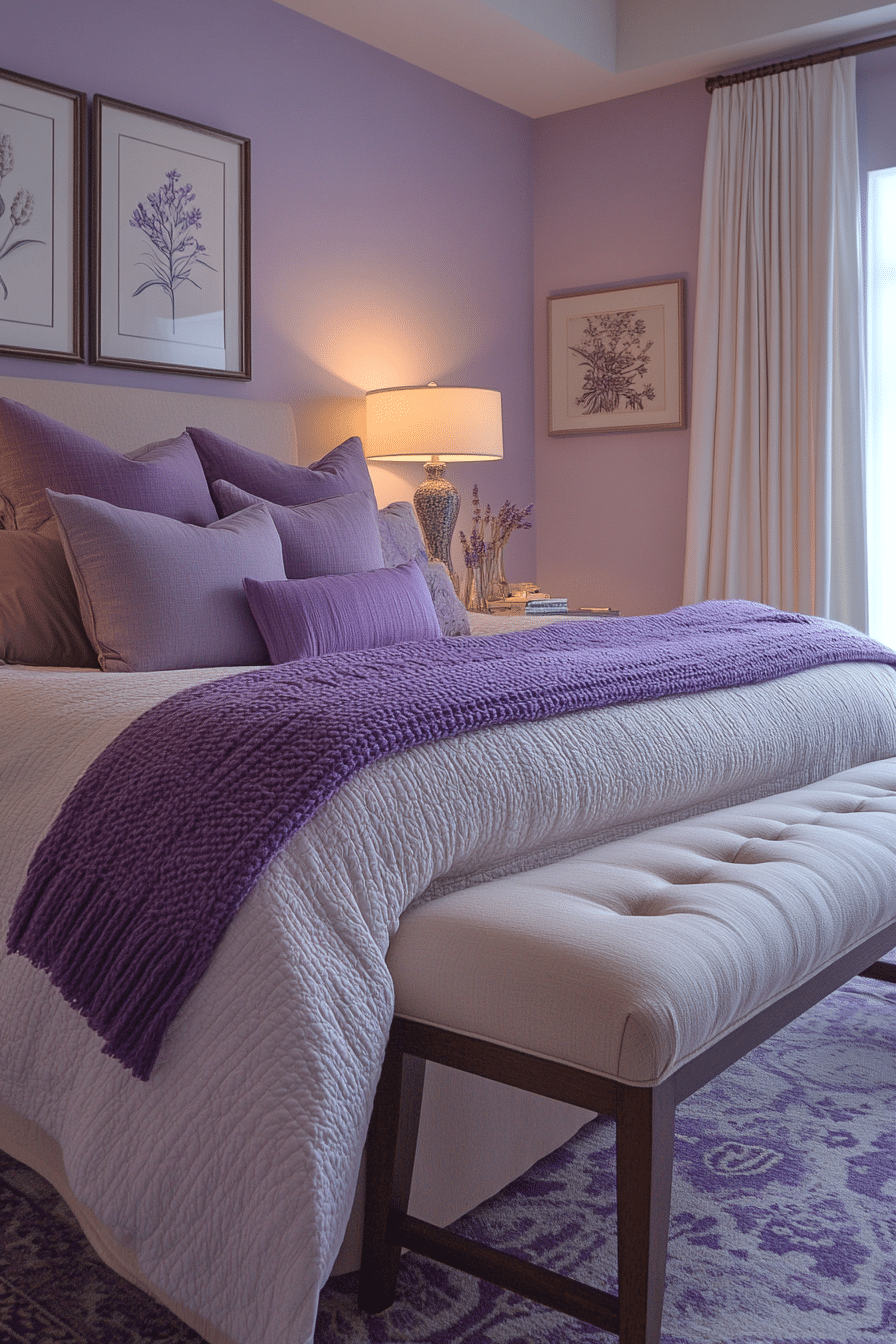 Soft Lavender Bedroom