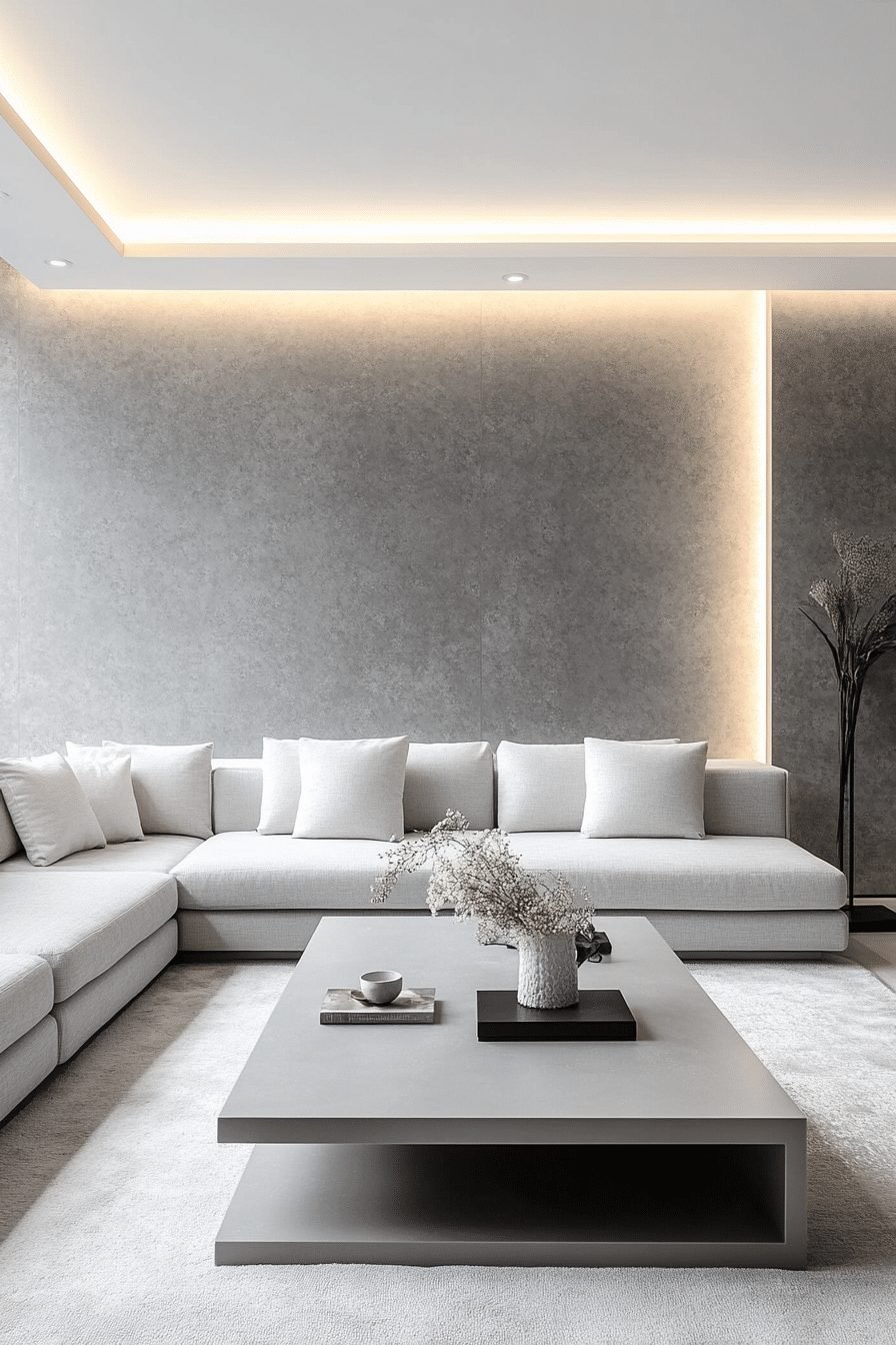 29 Chic Grey Minimalist Living Room Ideas 8 Grey Minimalist Living Room