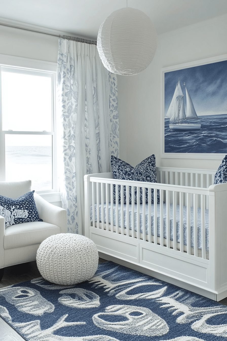 29 Contemporary Nursery Ideas to Design a Space That Grows with Your Child 8 Nautical Theme Nursery