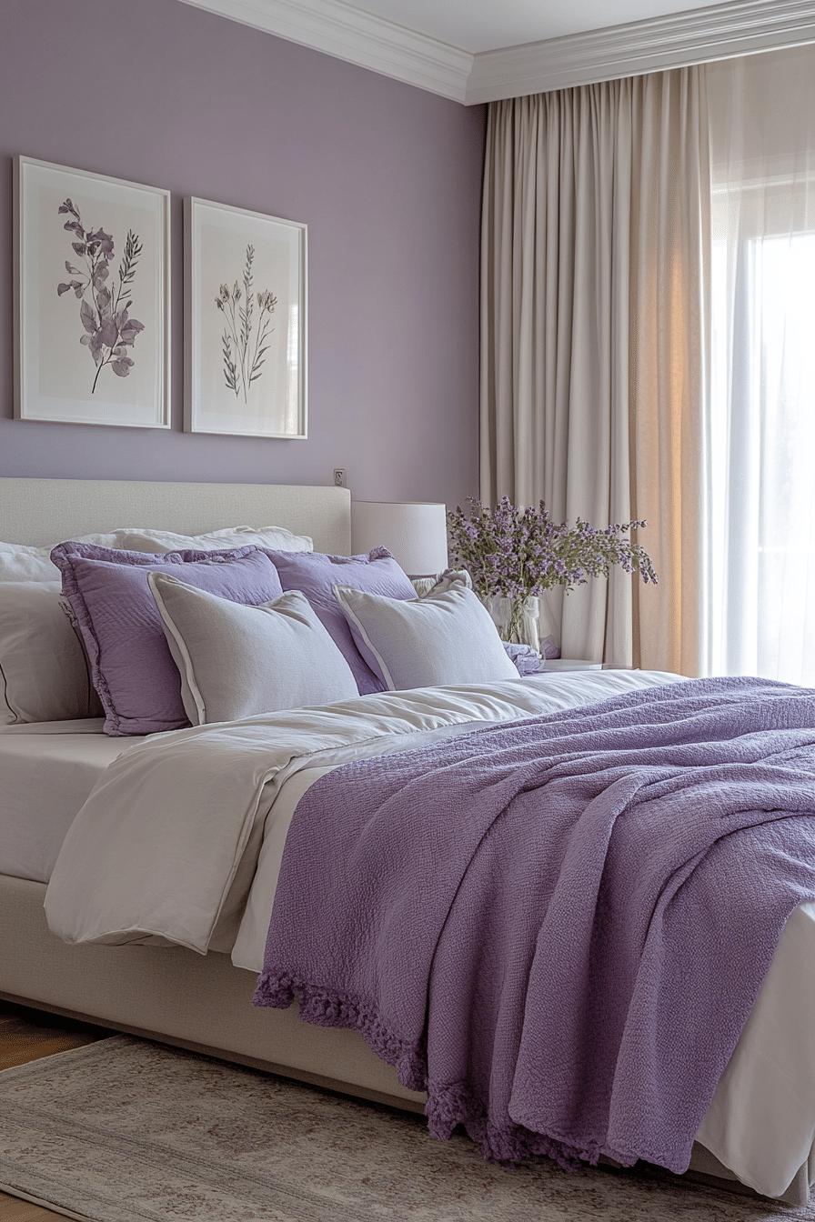 Soft Lavender Bedroom