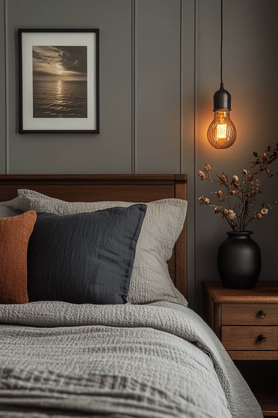 minimalistic bedroom ideas dark