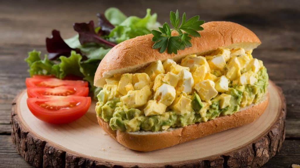 10-Minute Avocado Egg Salad Sandwich