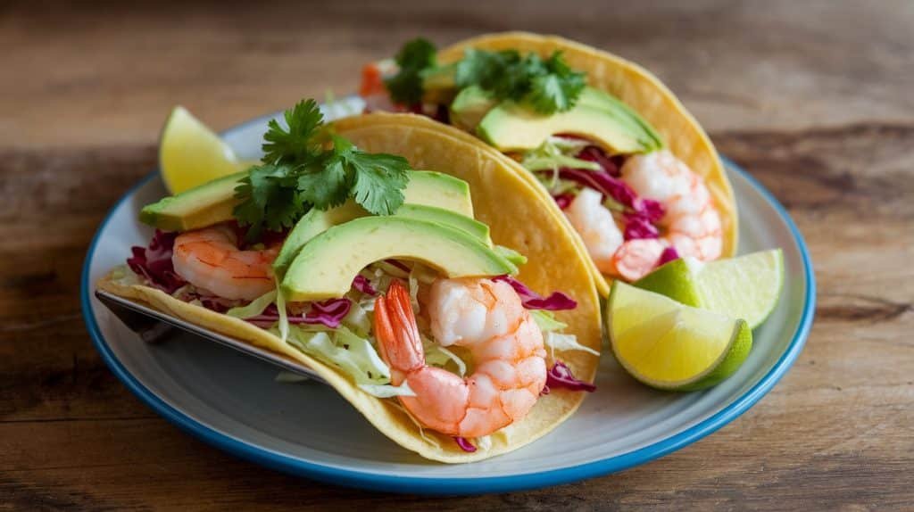 10-Minute Lemon Garlic Shrimp Tacos