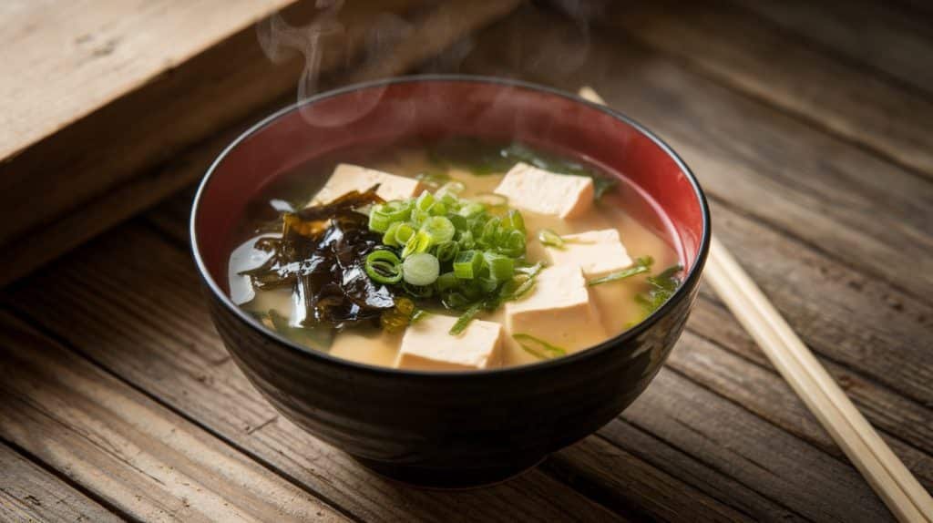 10-Minute Miso Soup with Tofu and Seaweed